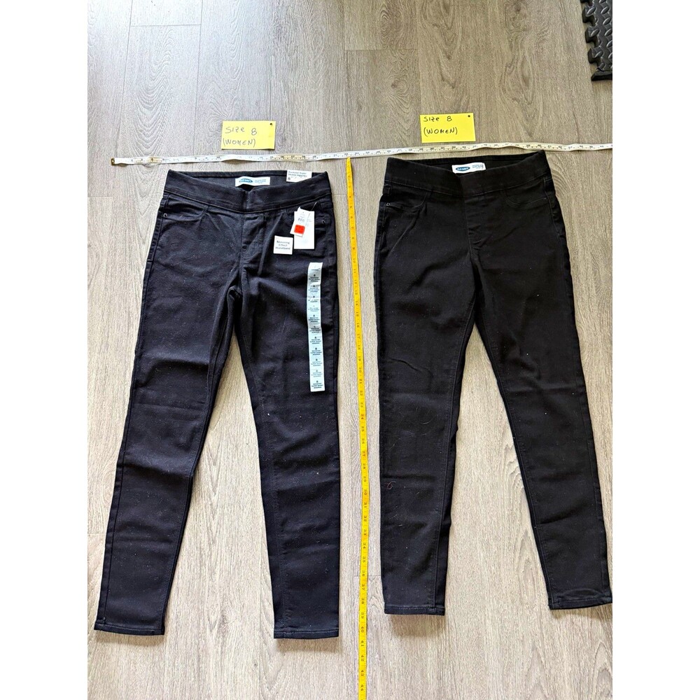 Old Navy Rockstar Super Skinny Jeggings Women’s 8 Black Mid-Rise Stretch Pockets